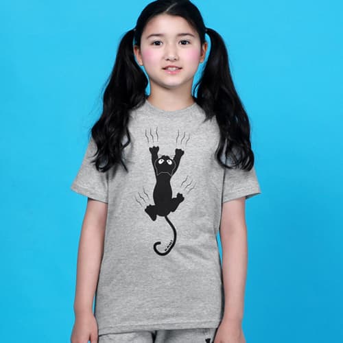 Kani Seven Junior Unique Design Tromcat Short Sleeve T_Shirt